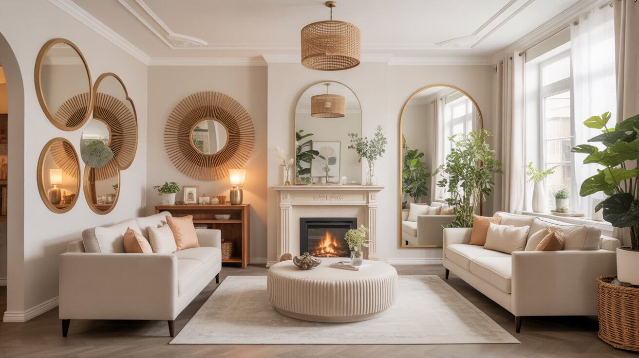 20 Mirror Wall Decor Ideas to Elevate Your Living Room