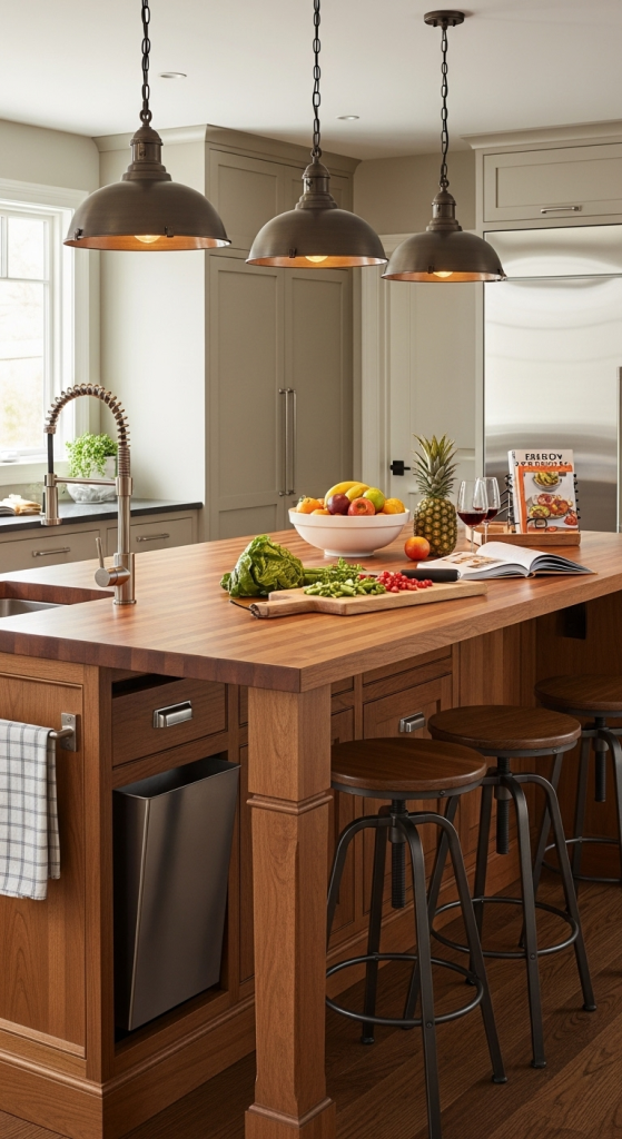 Add A Functional Kitchen Island