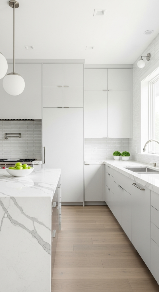 All-White Kitchens With Texture