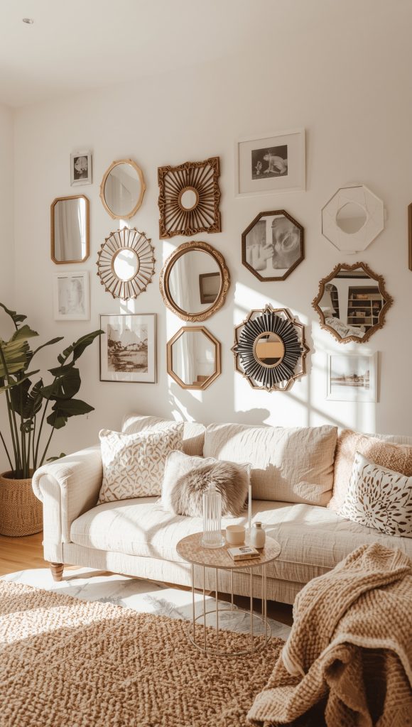Create A Gallery Wall Of Mirrors