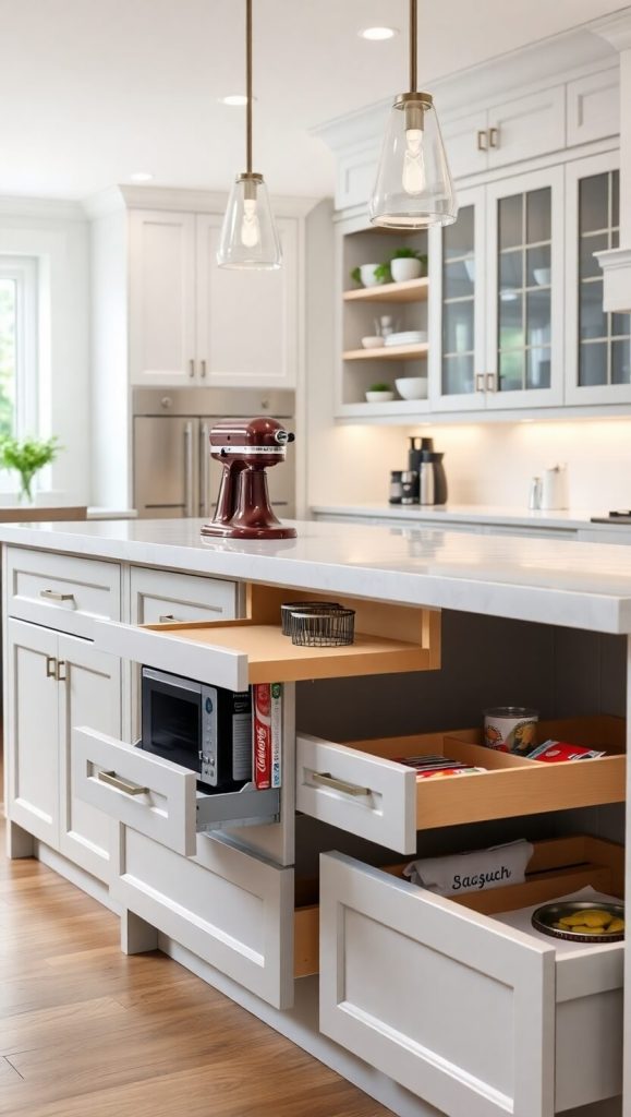 Custom Kitchen Island Storage Solutions