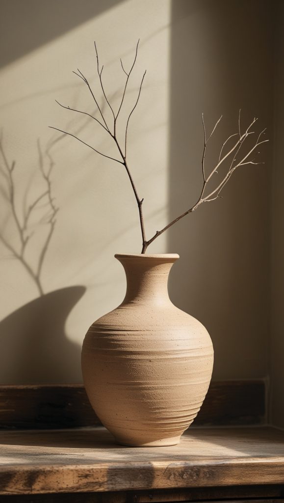Display Dried Branches Or Wildflowers