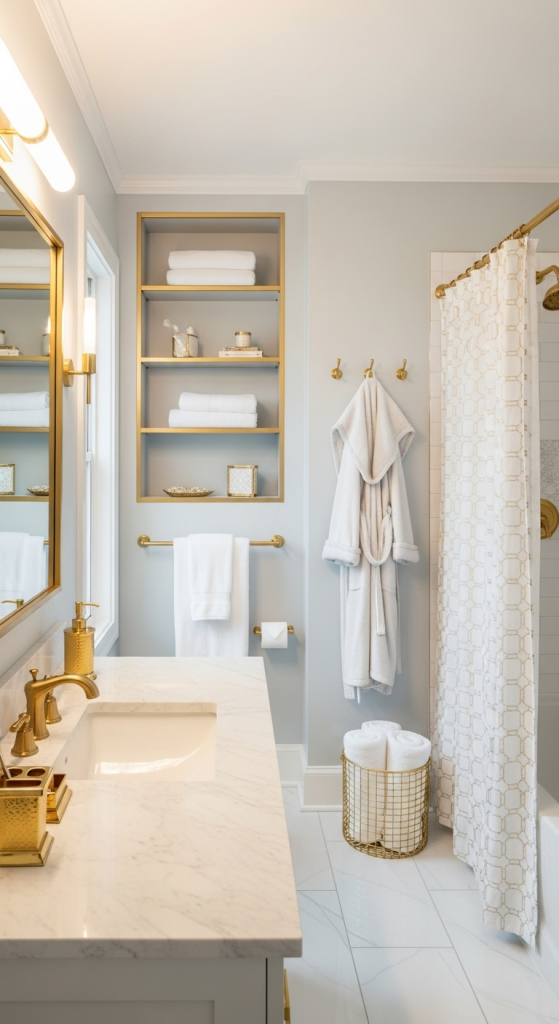 Elegant Gold Bathroom Accessories