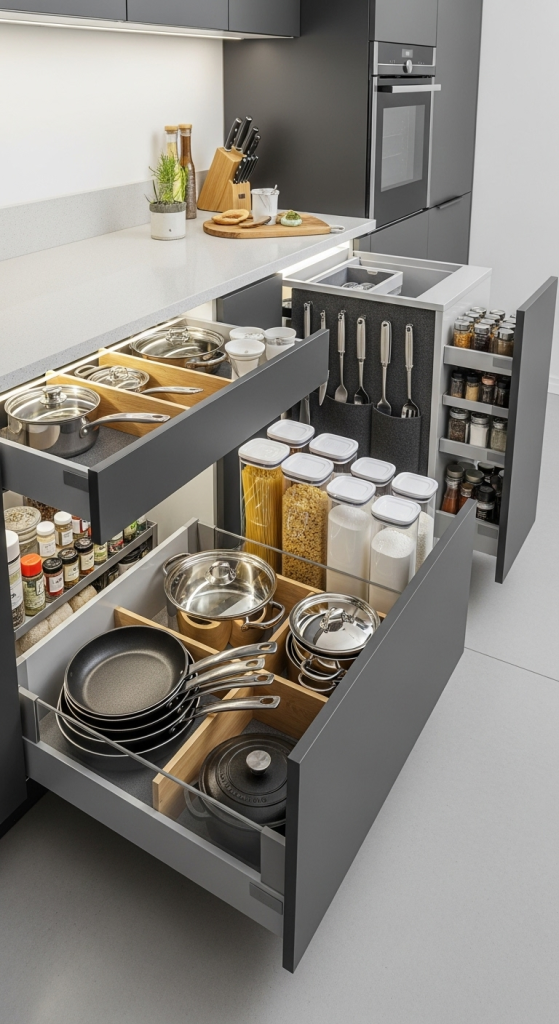 Maximize Storage With Pull-Out Drawers