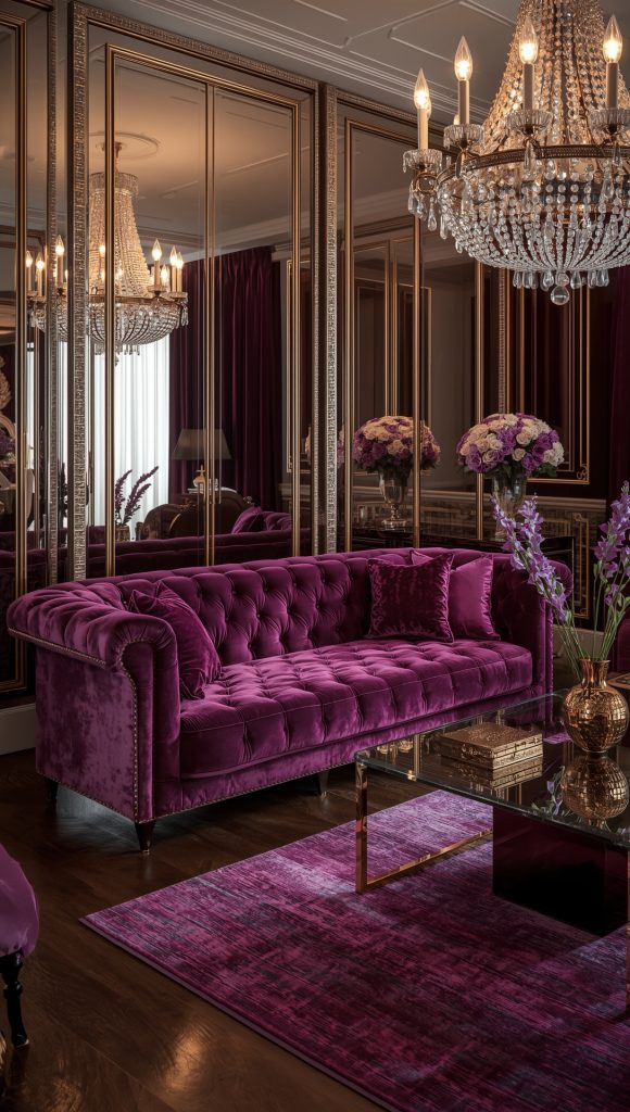 Use Mirrored Panels For A Glam Effect