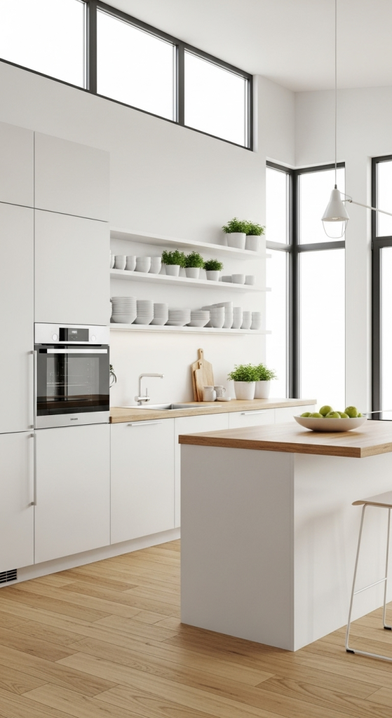 White And Wood For Minimalist Charm