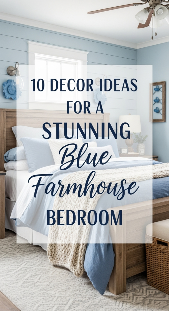 Decor Ideas for a Stunning Blue Farmhouse Bedroom