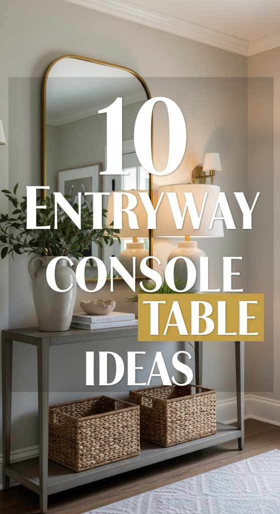 Entryway Console Table Ideas