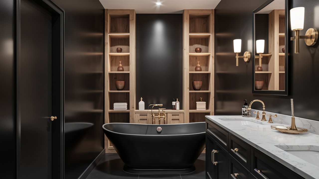Black Bathroom Decor Ideas