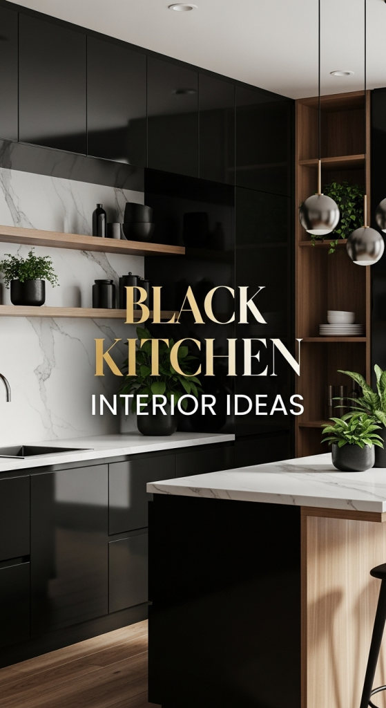Black Kitchen Interior Ideas