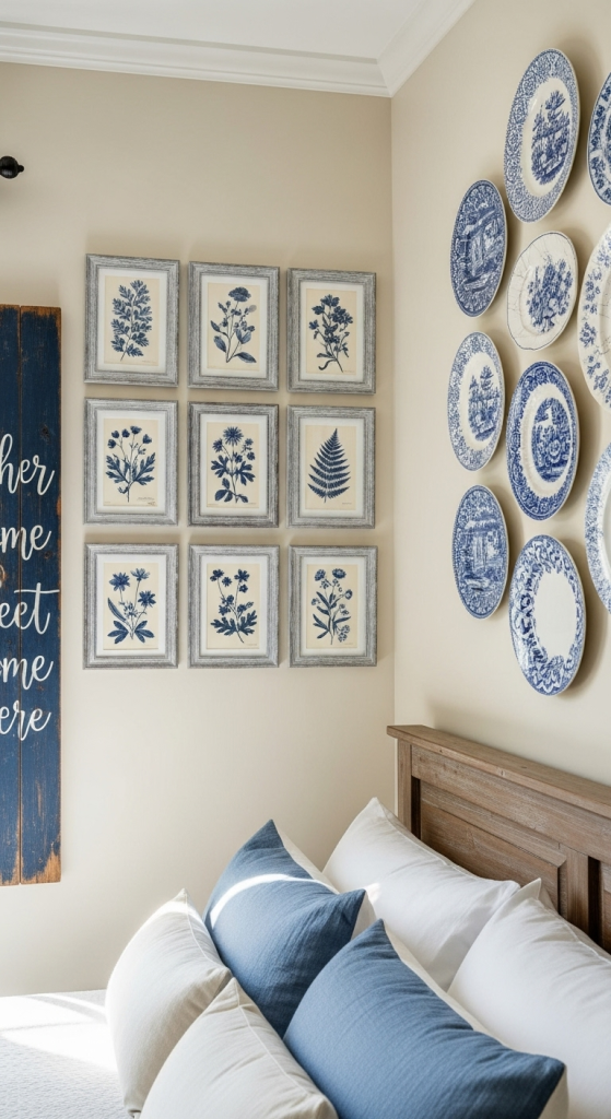 Blue Farmhouse Wall Decor