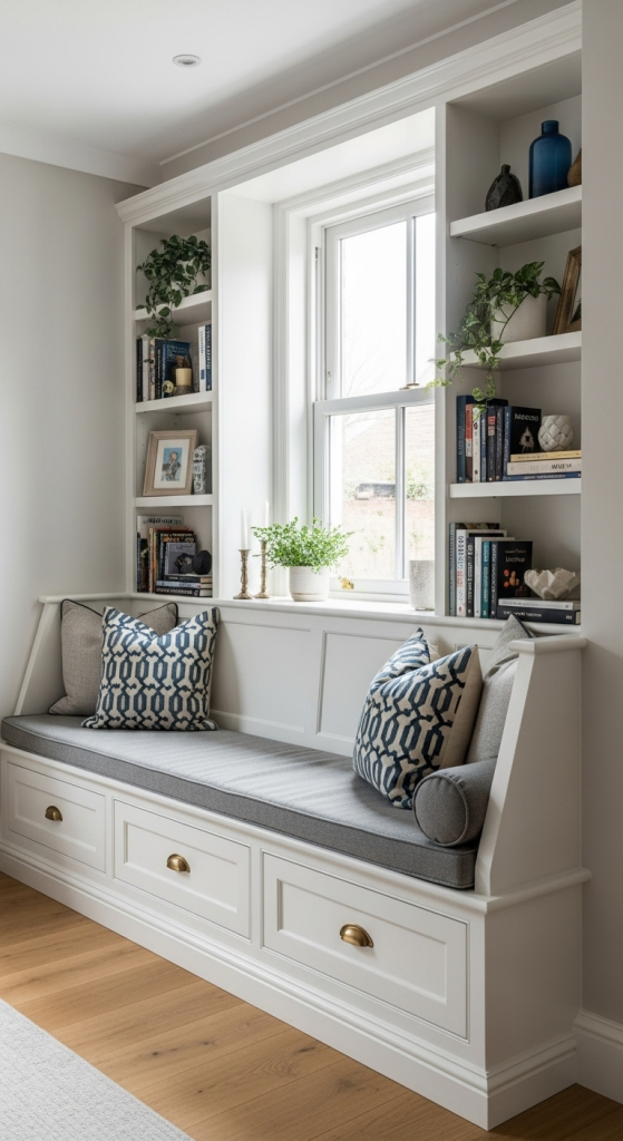 Built-In Benches For A Custom Touch