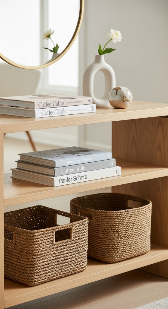 Console With Open Shelving