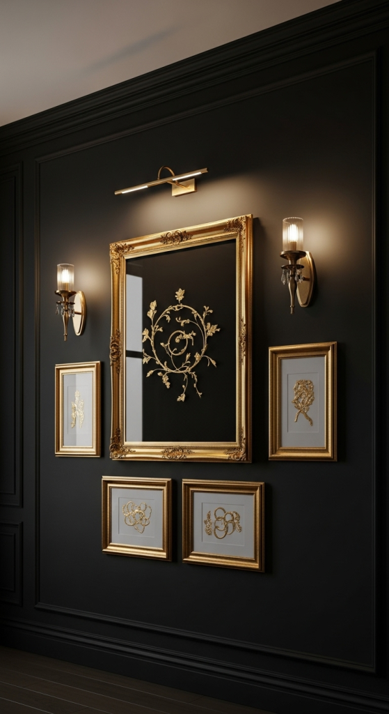 Dark Accent Wall Backdrop