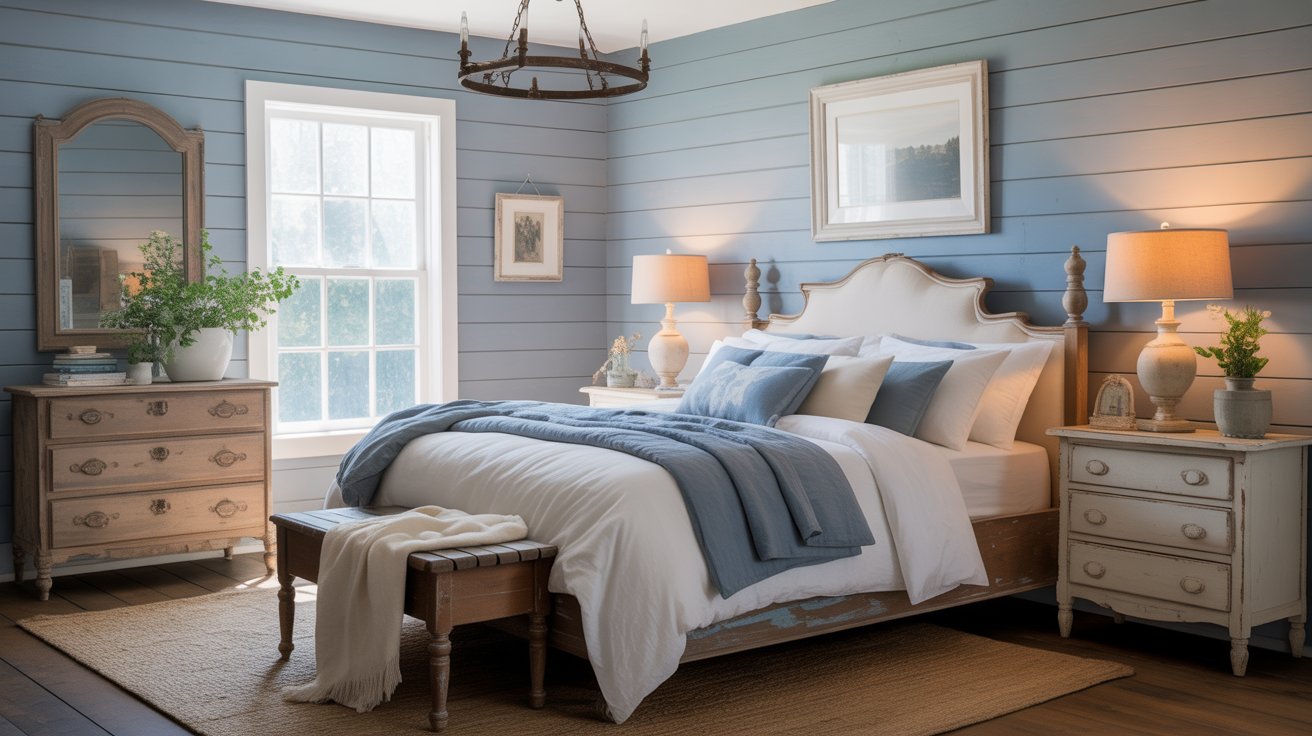 Decor Ideas for a Stunning Blue Farmhouse Bedroom