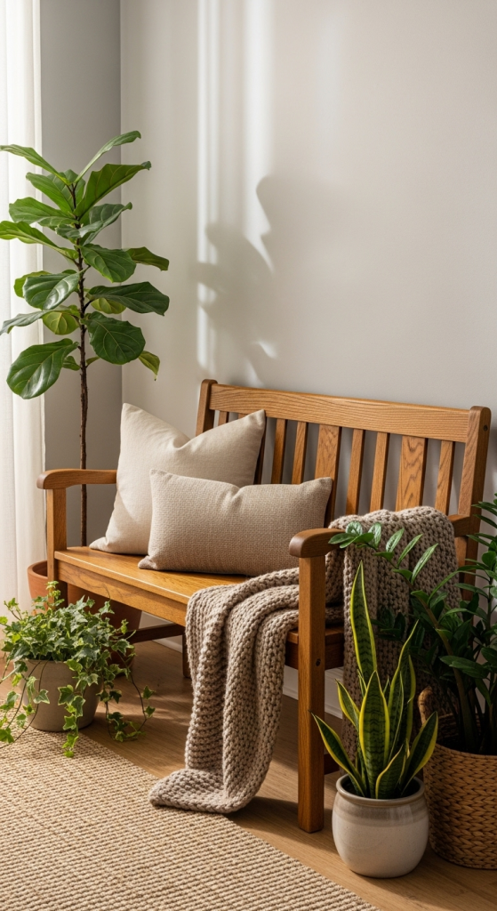 Elegant Wooden Benches