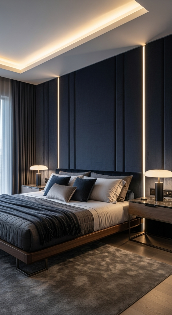 Fabric-Covered Walls