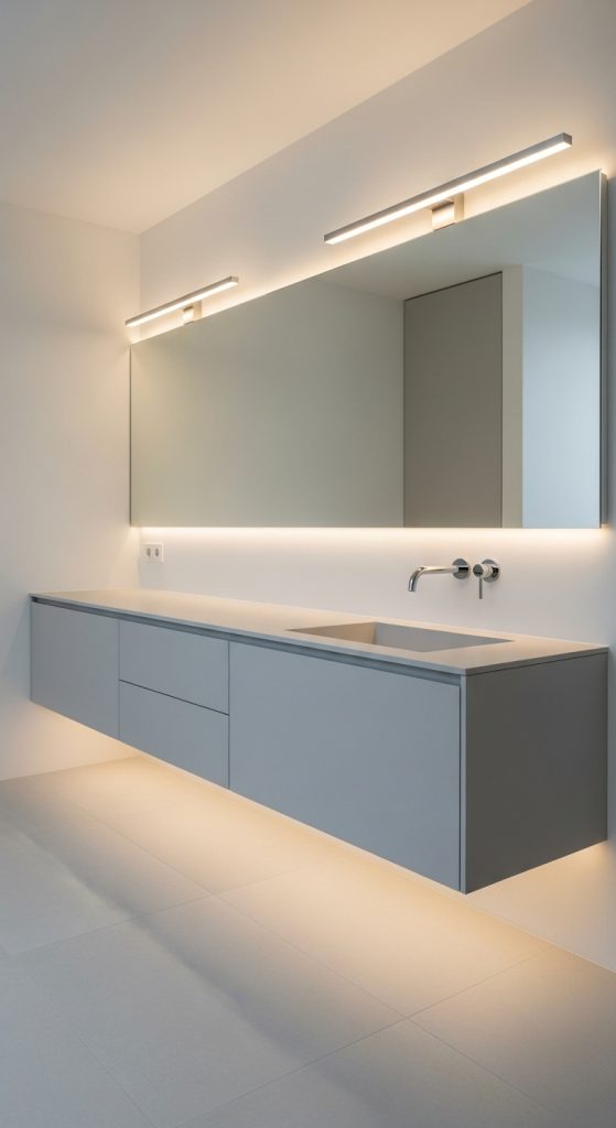 Floating Vanities And Minimalist Storage