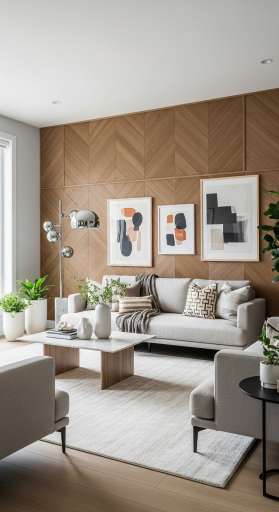 Geometric Wood Paneling