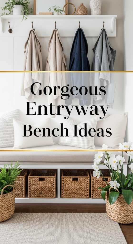Gorgeous Entryway Bench Ideas