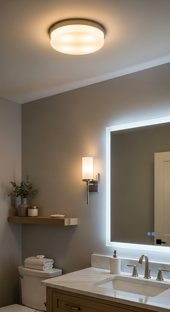 Layering Your Bathroom Lighting