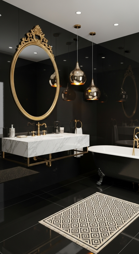 Metallic Accents For Glam Appeal