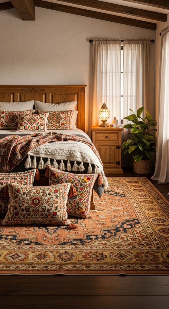 Patterned Rugs And Textiles