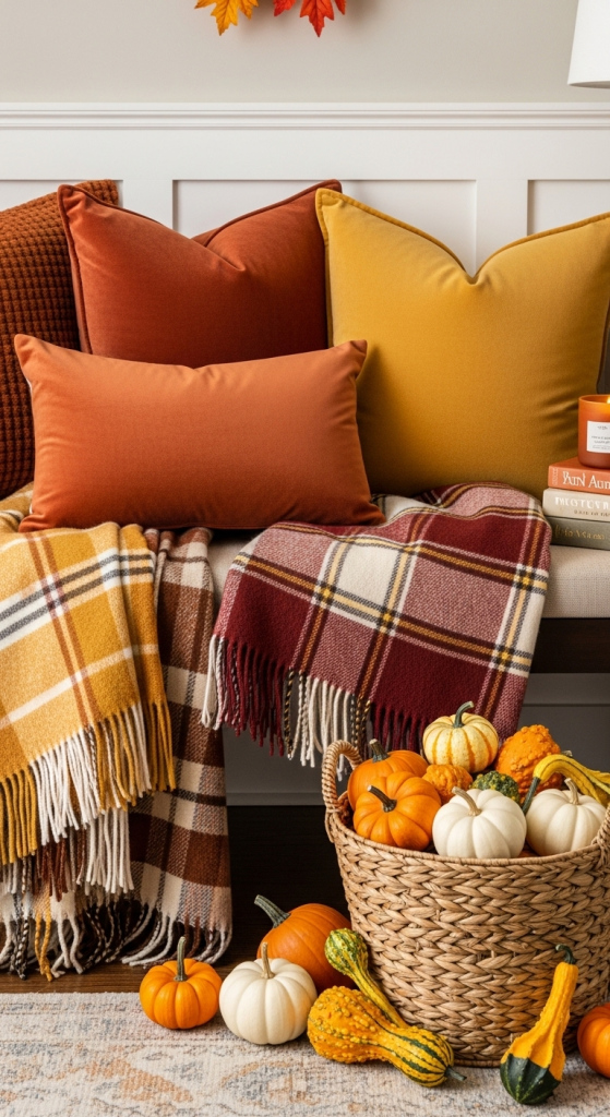 Seasonal Styling With Entryway Benches