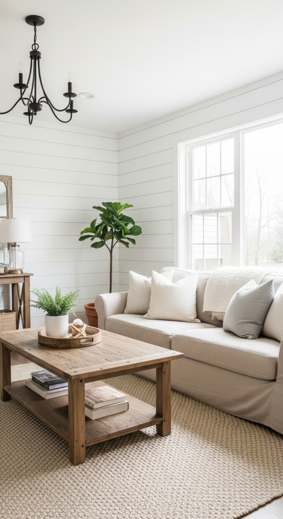 Shiplap Walls For A Farmhouse Feel
