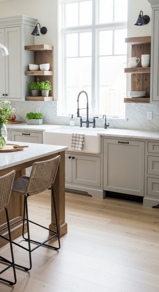 The Beauty Of An Apron-Front Farmhouse Kitchen Sink