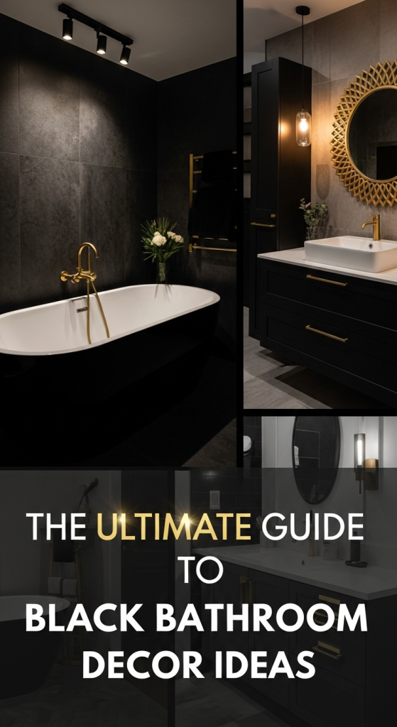 Black Bathroom Decor Ideas