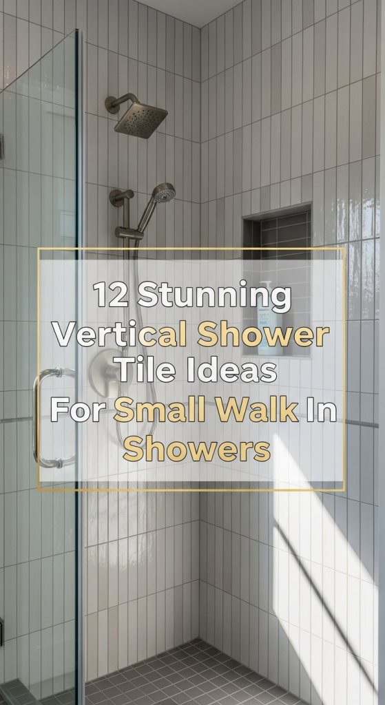 Stunning Vertical Shower Tile Ideas for Small Walk In Showers