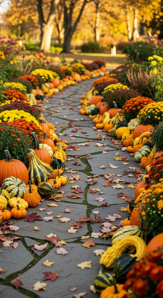 Add Pumpkins And Gourds For Charm