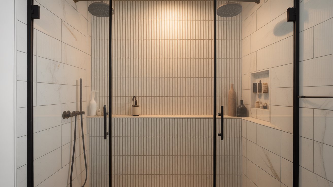 Stunning Vertical Shower Tile Ideas for Small Walk In Showers
