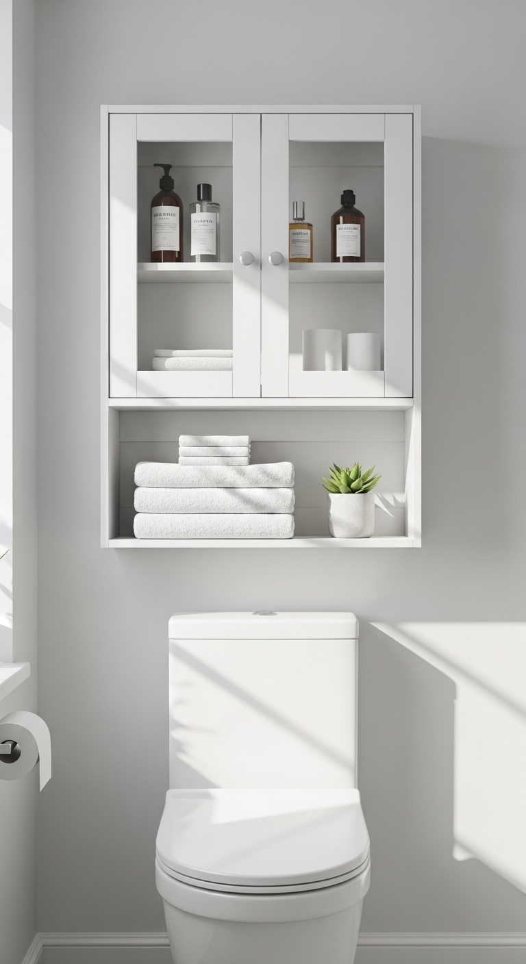 Use A Small Cabinet Or Hutch