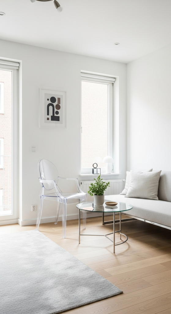 Use Transparent And Glass Furniture