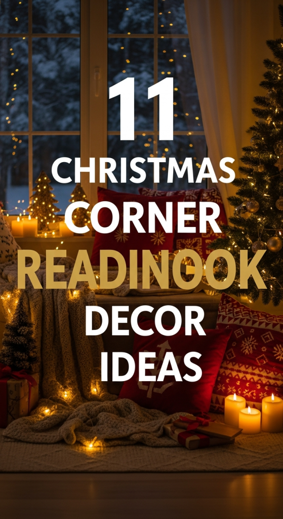 Christmas Corner Reading Nook Decor Ideas