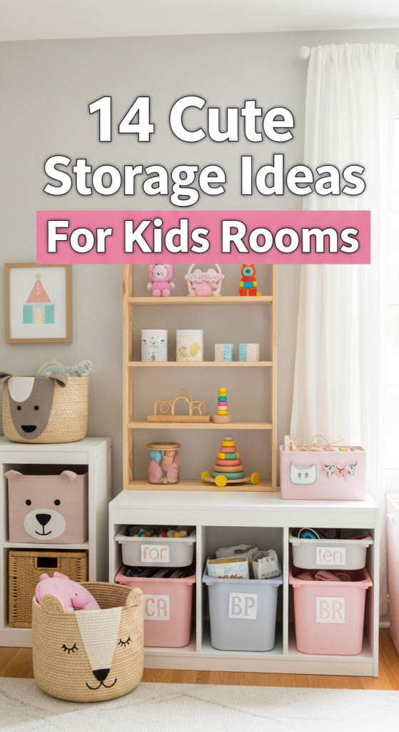 Cute Storage Ideas for Kids Rooms