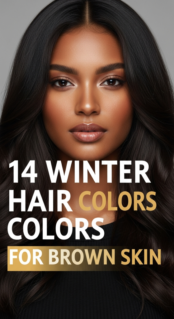 Winter Hair Colors Ideas for Brown Skin