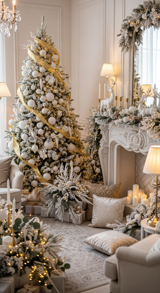 A Soft White and Gold Color Palette