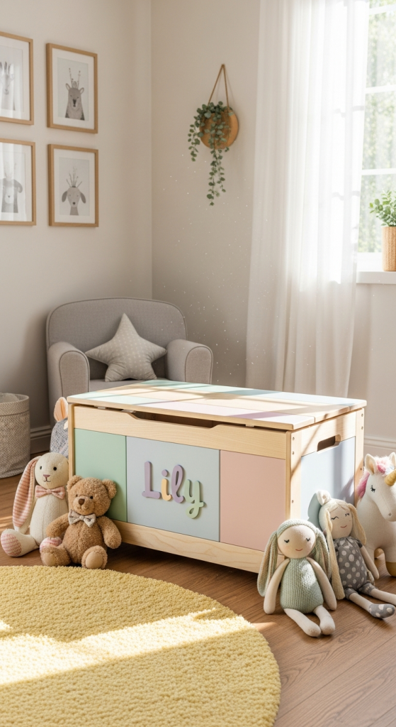 Add A Toy Chest With A Soft Close Lid