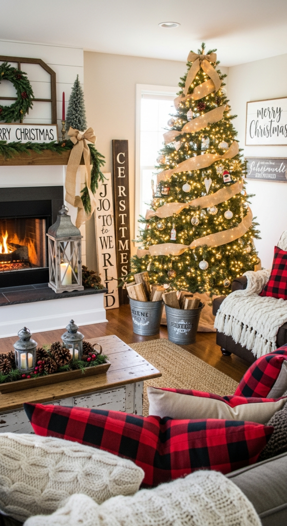 Add Rustic Farmhouse Christmas Charm