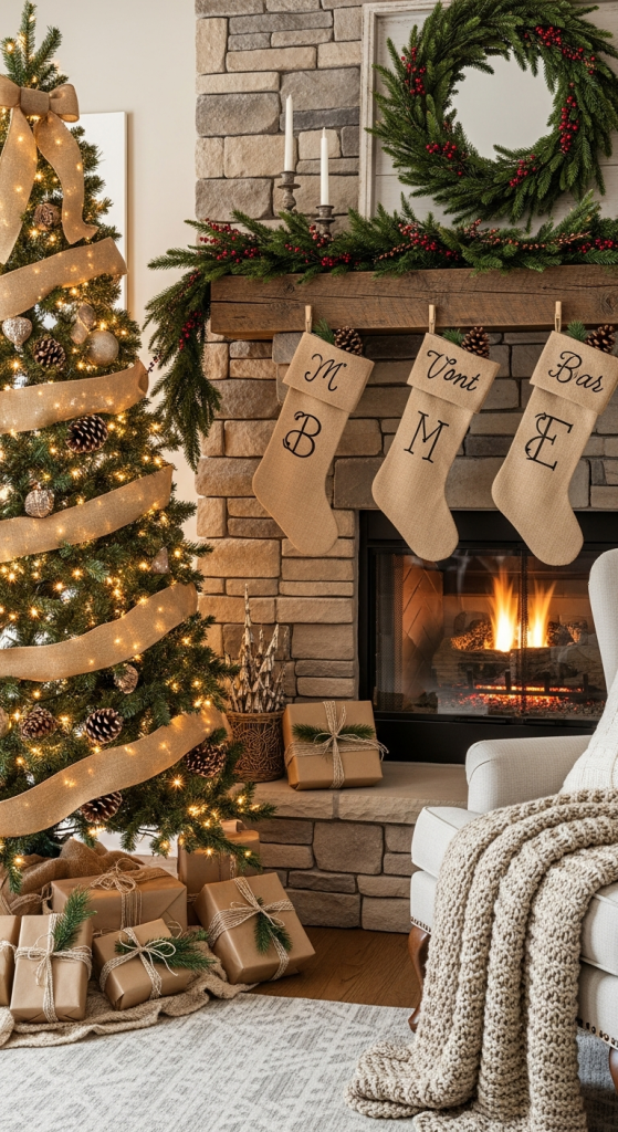 Add Warm Burlap Accents