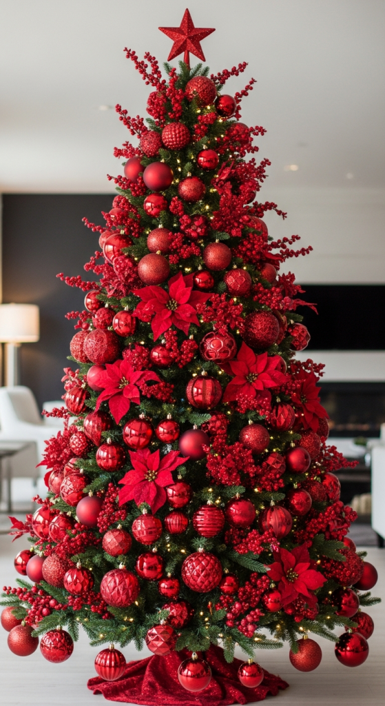 All-Red Monochrome Tree