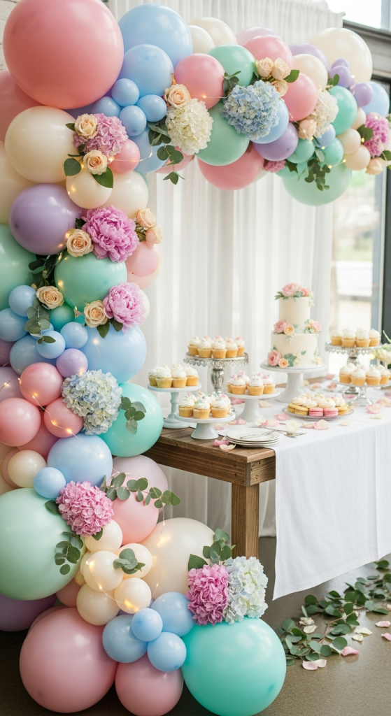 Balloon Garlands For Tables And Walls