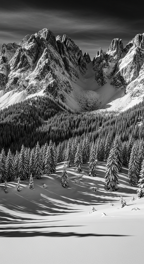 Black And White Winter Photography