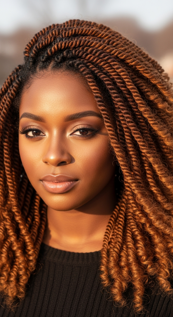 Chestnut Brown with Soft Highlights