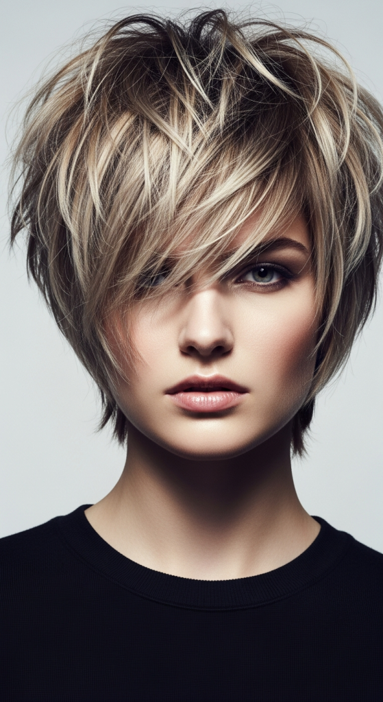 Choppy Asymmetrical Pixie For Texture Lovers