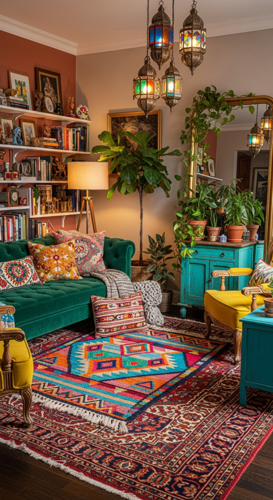 Colorful Rugs That Anchor The Space