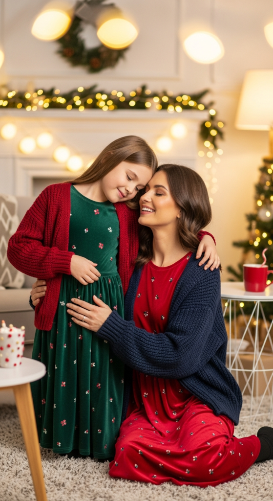 Coordinated Cardigan and Dress